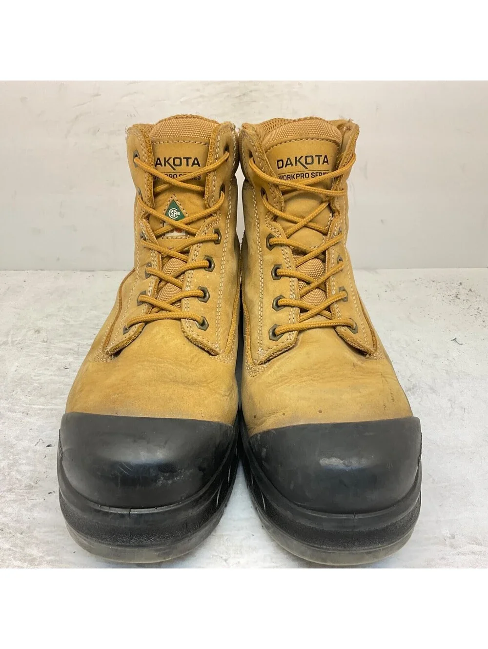Dakota Men's 6'' 6518 Steel Toe Steel Plate Safety Work Boots Tan Size 11M